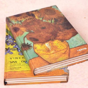 Vintage Hardcover Van Gogh inspired art painting sketch book