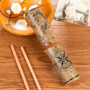 Pirate Treasure Map Roll Up Pencil Cases