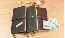 Load image into Gallery viewer, Leather Bound Vintage Travel Journal