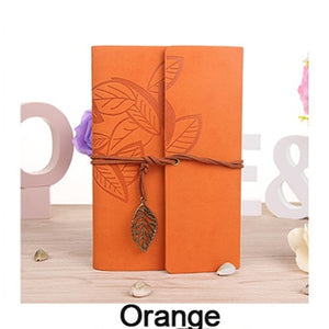 Vintage Magnolia Leaf Luxury Journal Diary Notebook