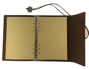 Vintage Maple Leaf Luxury Journal Diary