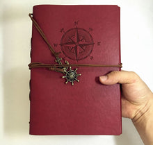 Load image into Gallery viewer, Pirate&#39;s Faux Leather Log Book for A5 paper size