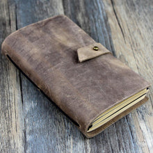 Load image into Gallery viewer, Vintage Style Notebook, genuine leather