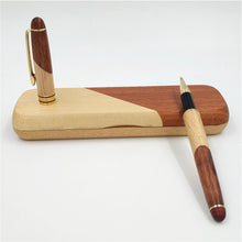 Load image into Gallery viewer, Elegant two-colored Wooden Pen with matching Box